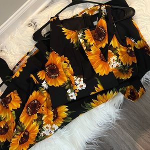 8”s Style Sunflower Dress